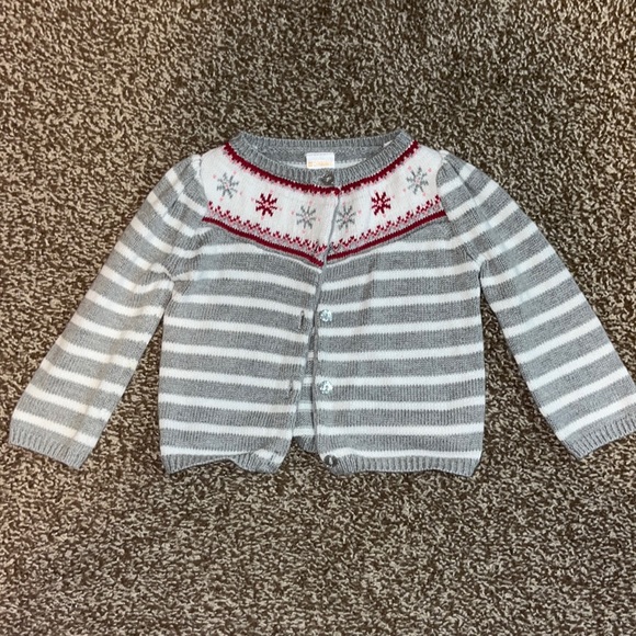 Gymboree (18-24 Month) Winter/ Holiday snowflake sweater Cardigan Sweater - Picture 1 of 4